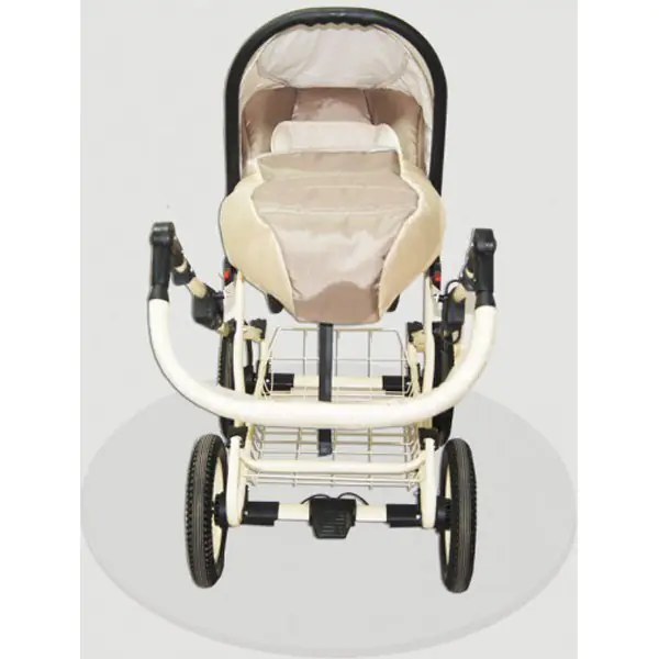 Детская коляска Esperanza Classic Leatherette 2 в 1 кожа Цвет рамы - Белая поворотная рама фото 6