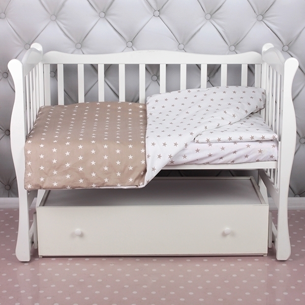 Комплект постельного белья в кроватку AmaroBaby Baby Boom из бязи, 3 предмета