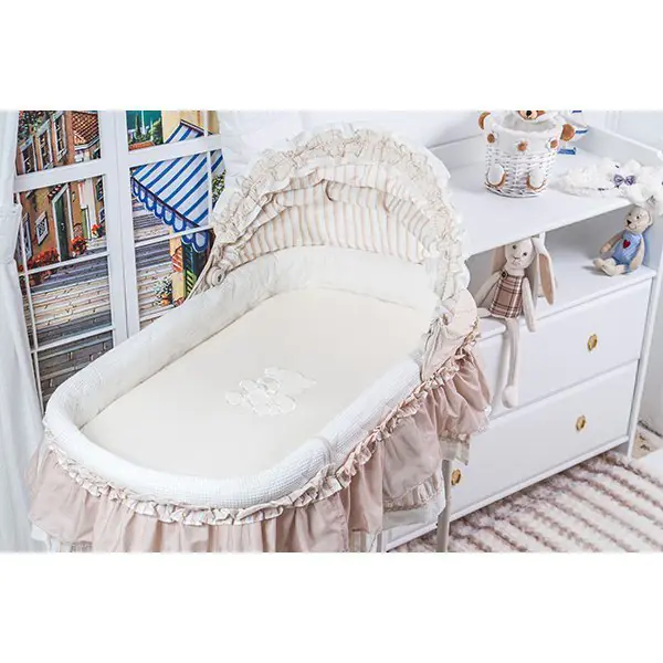 Комплект белья для колыбели Simplicity Makkaroni Kids Тедди 2 предмета фото 1
