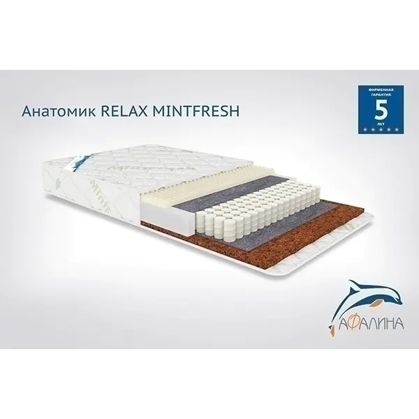 Детский матрас Афалина Анатомик Relax Mintfresh  60 х 120 — как выглядит в жизни