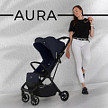 Детская прогулочная коляска Sweet Baby Aura (Dark Blue
						
					) — Фото