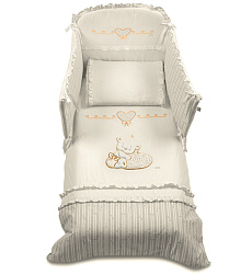 Комплект постельного белья Italbaby Love для кроватки, 5 предметов Комплект постельного белья Italbaby Love для кроватки, 5 предметов
