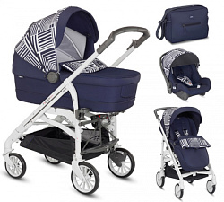 Детская коляска Inglesina Trilogy System Colors 3 в 1 на шасси Trilogy City White Детская коляска Inglesina Trilogy System Colors 3 в 1 на шасси Trilogy City White