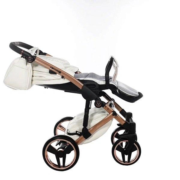 Детская коляска Junama Diamond Mirror Satin V2 2 в 1 на медной раме фото 21
