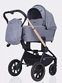 Детская коляска Mowbaby Zoom PU 2 в 1 на золотой раме Детская коляска Mowbaby Zoom PU 2 в 1 на золотой раме (grey
) — Фото
