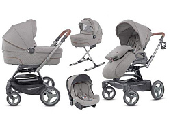 Детская коляска Inglesina Quad System 4 в 1 на шасси Quad Titanium Black Cognac Детская коляска Inglesina Quad System 4 в 1 на шасси Quad Titanium Black Cognac