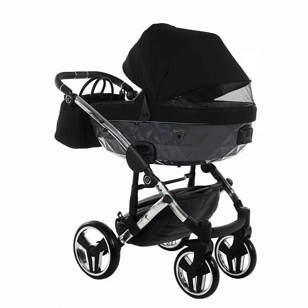 Детская коляска Junama Diamond Special V2 3 в 1 на серебряной раме фото 4