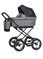 Детская коляска Riko Basic Bella Lux Classic 2 в 1 Детская коляска Riko Basic Bella Lux Classic 2 в 1 (01 темно-серый
) — Фото