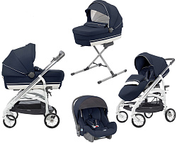 Детская коляска Inglesina Trilogy Plus System Quattro 4 в 1 на шасси Trilogy Plus Chrome White Детская коляска Inglesina Trilogy Plus System Quattro 4 в 1 на шасси Trilogy Plus Chrome White