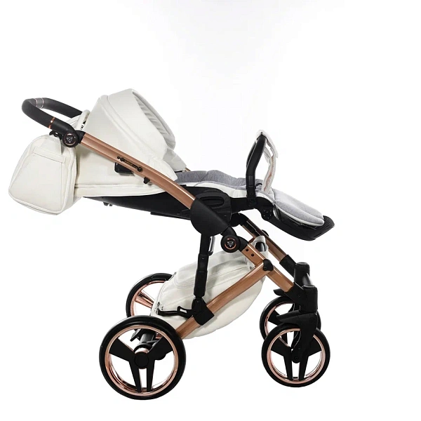 Детская коляска Junama Diamond Mirror Satin V2 2 в 1 на медной раме фото 20