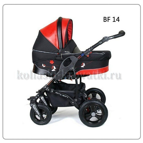 Фото Коляска Danny Sport 2 в 1 Butterfly из эко-кожи, реальные фотографии клиентов | Коляски-Кроватки.Ру